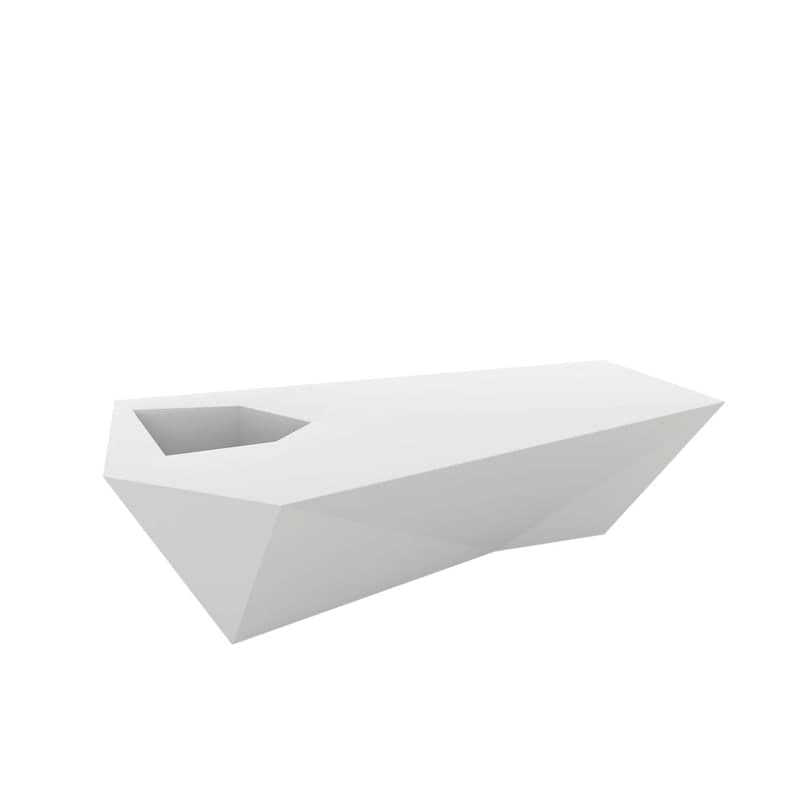 Banc design in & out FAZ - blanc