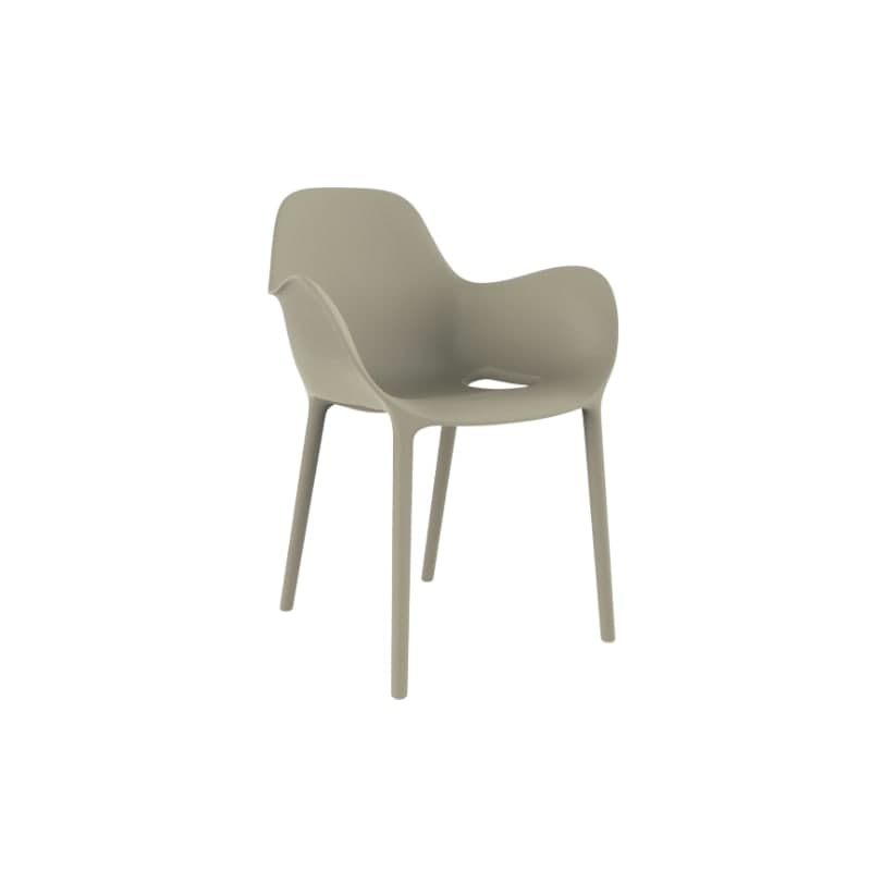 Chaise avec accoudoirs SABINAS  - écru