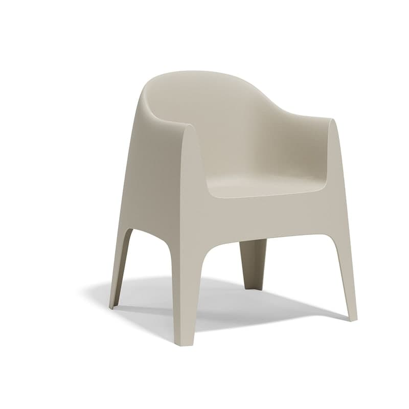Chaise avec accoudoirs SOLID - écru