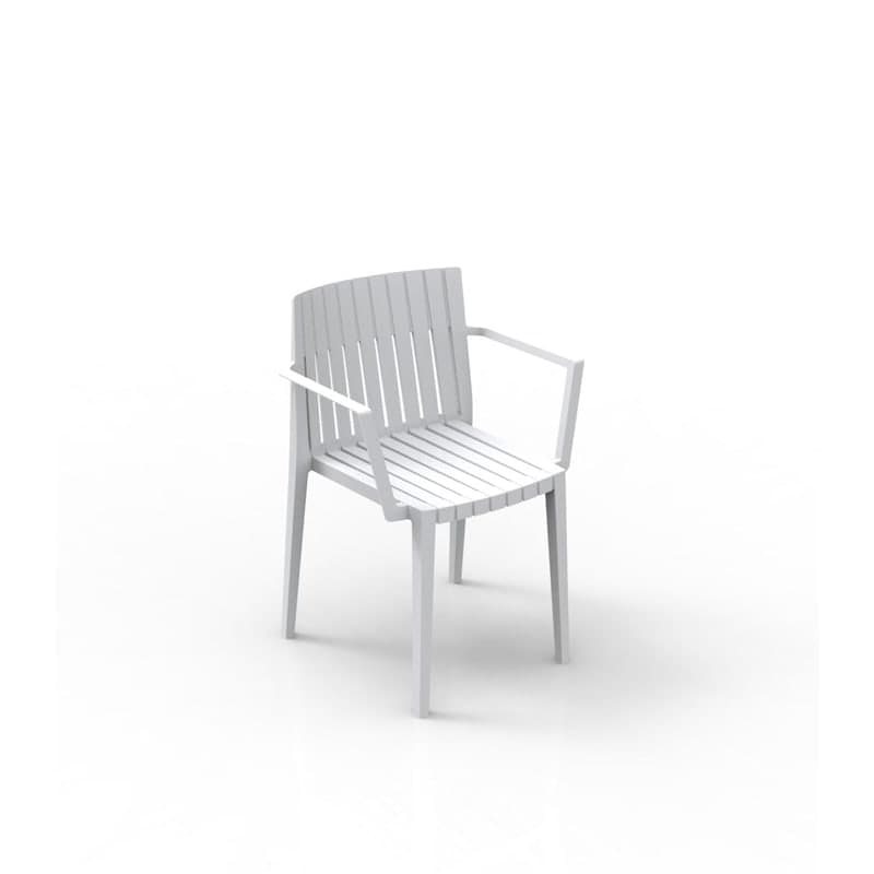 Chaise avec accoudoirs SPRITZ - blanc
