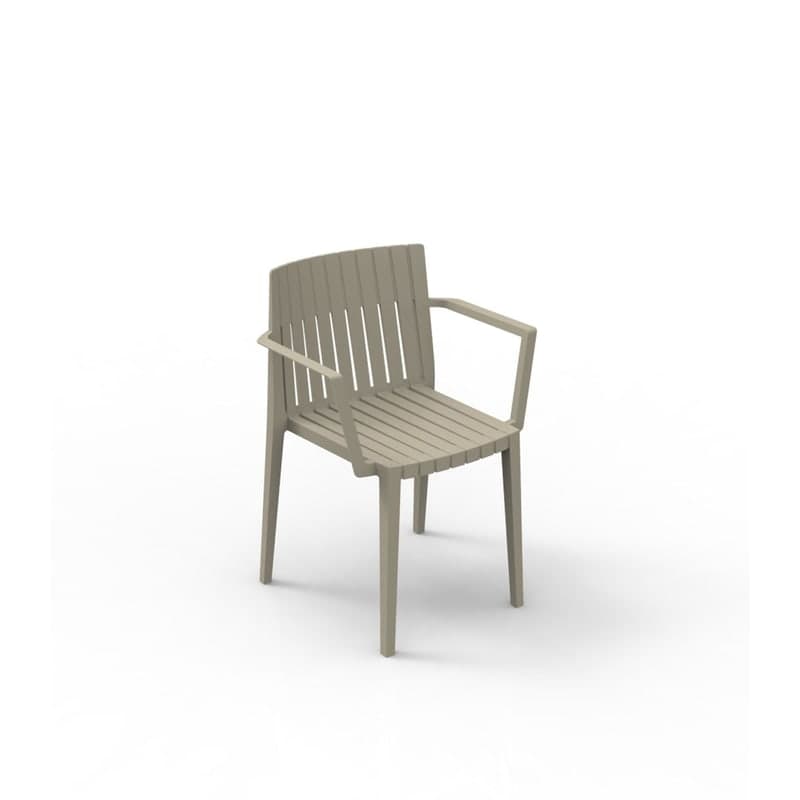 Chaise avec accoudoirs SPRITZ - écru