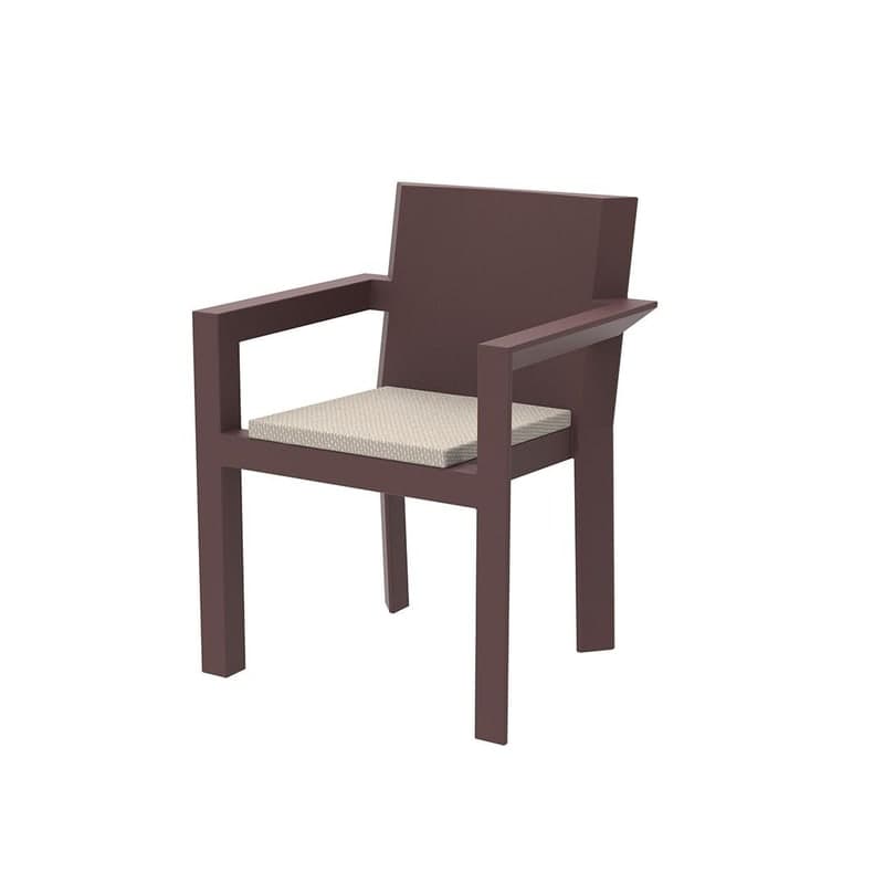 Chaise design in & out FRAME - grenat