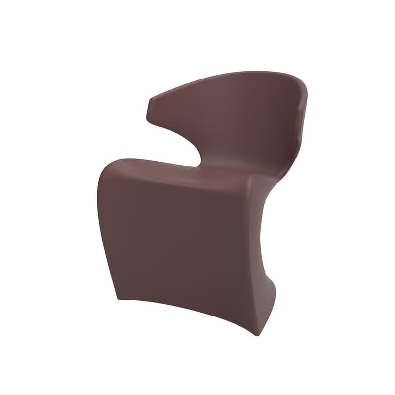 Chaise design in & out WING - grenat