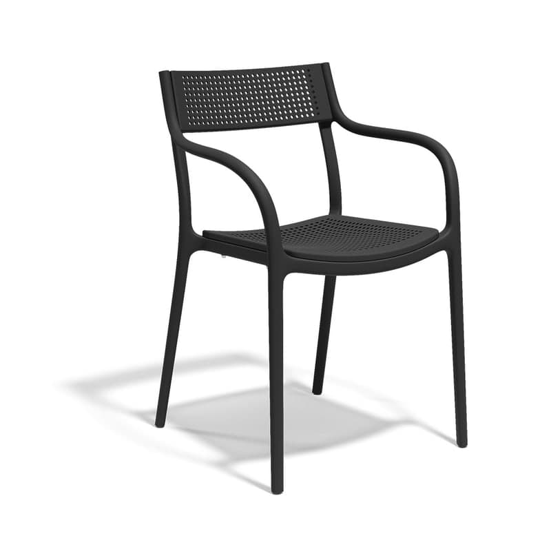 Chaise in & out MADISON DOTS - noir