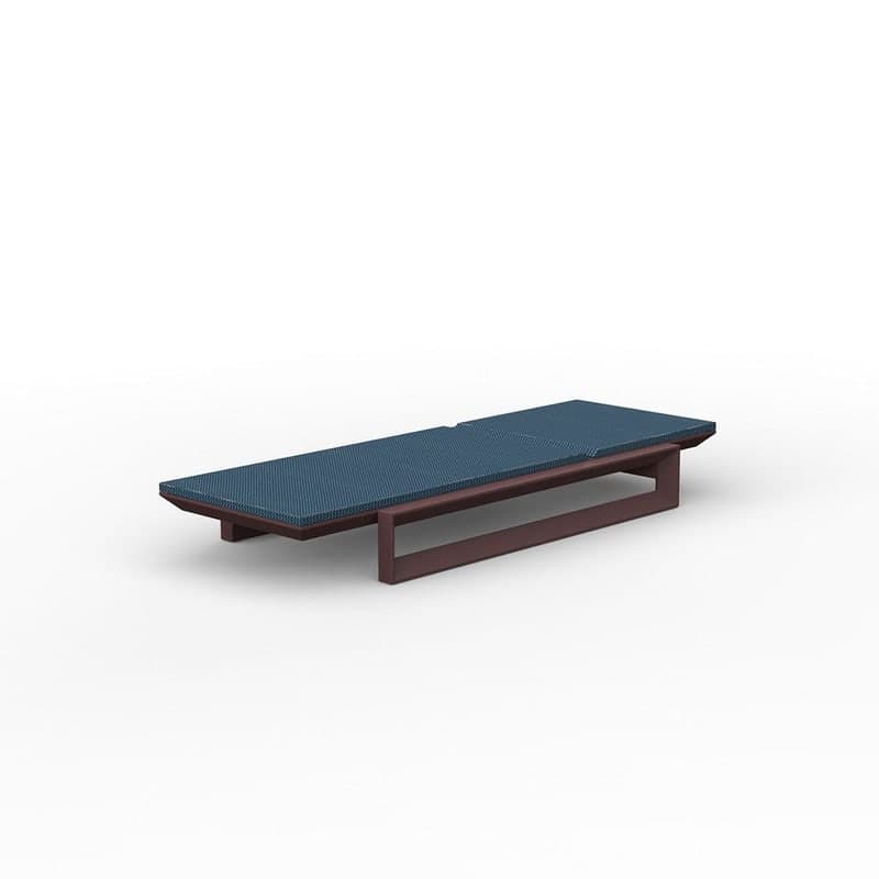 Chaise longue design FRAME - grenat