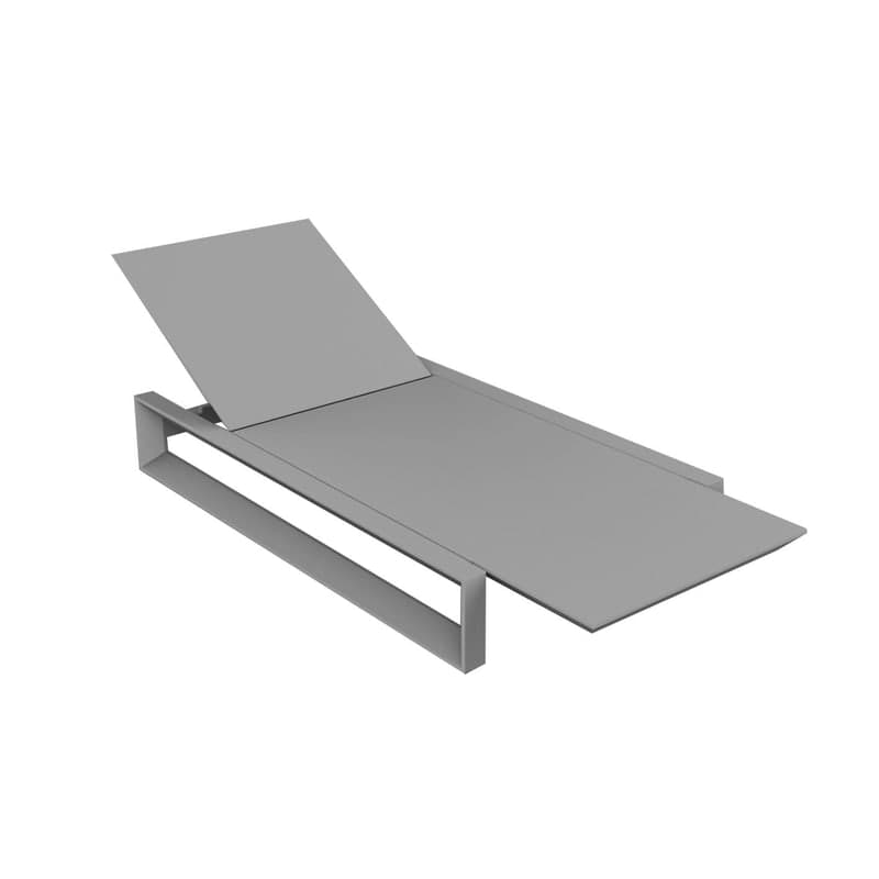 Chaise longue design FRAME - gris