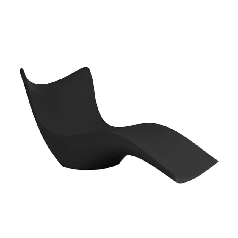 Chaise longue design SURF - noir