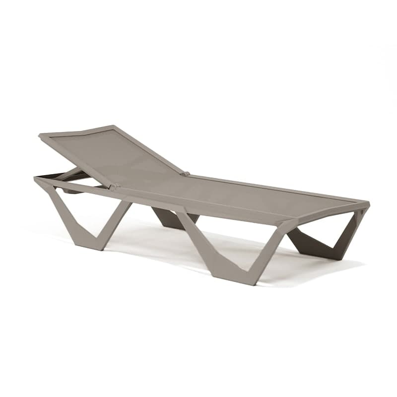 Chaise longue Design VOXEL - tortora