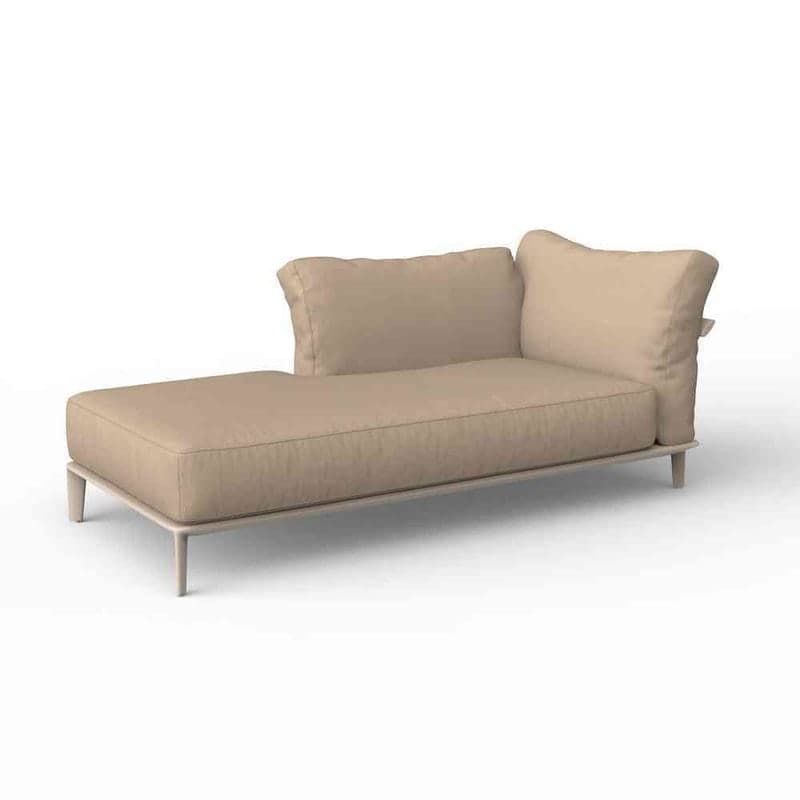 Chaise-longue droite PASADENA - creme