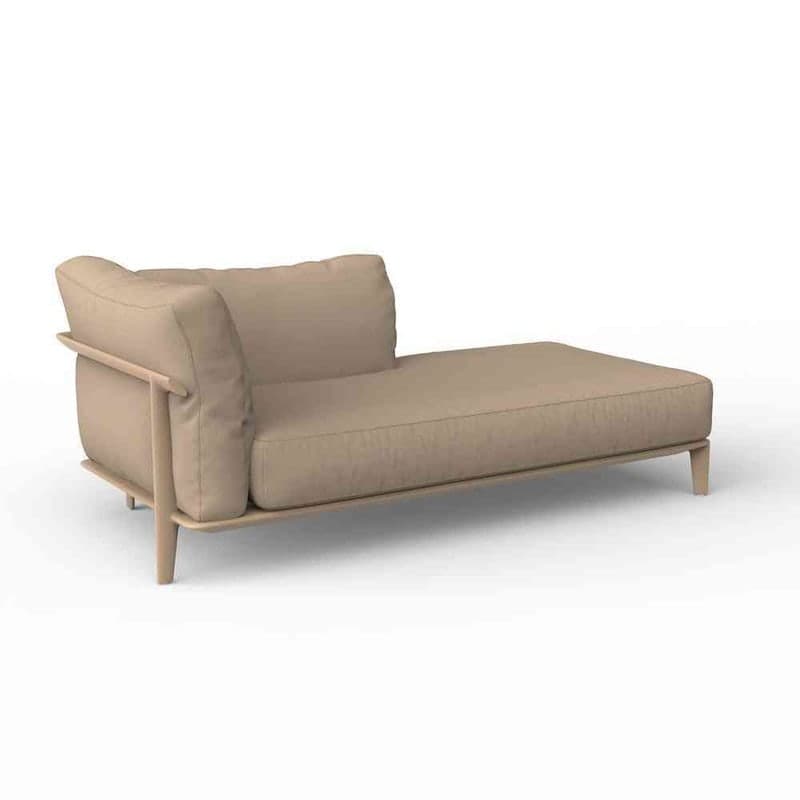 Chaise-longue gauche PASADENA - camel