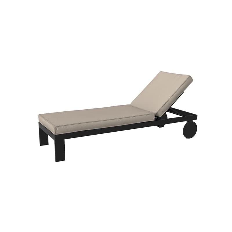 Chaise longue Posidonia - noir