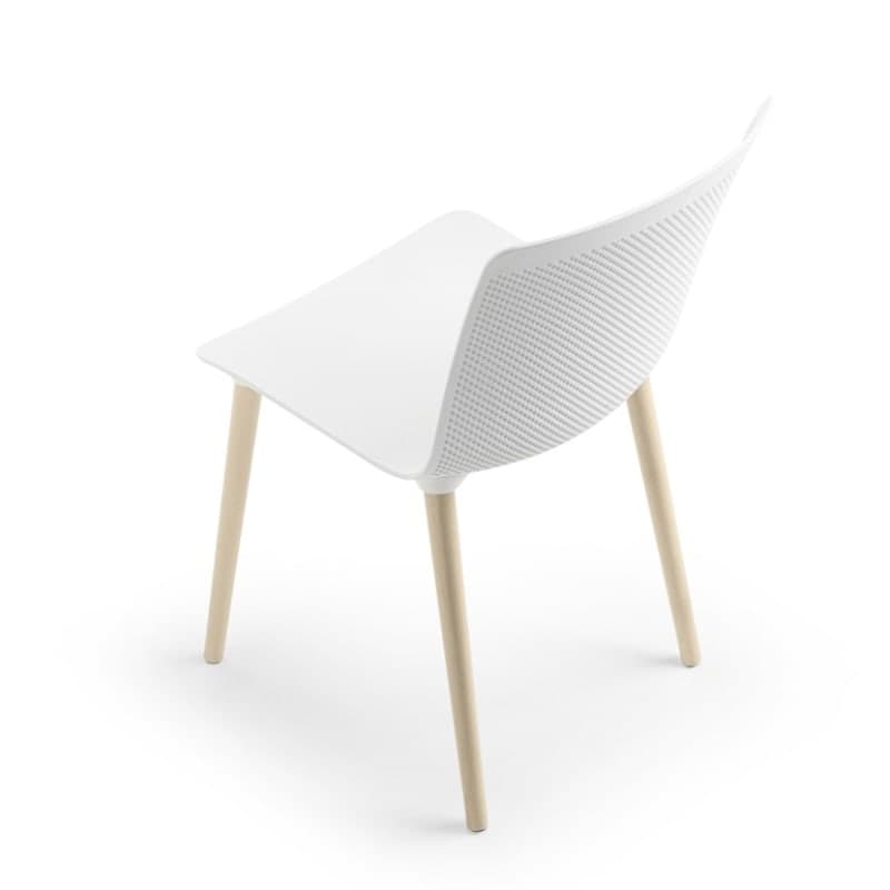 Chaise monocoque pied bois GLOVE