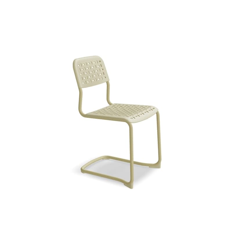 Chaise TUBE base luge - jaune
