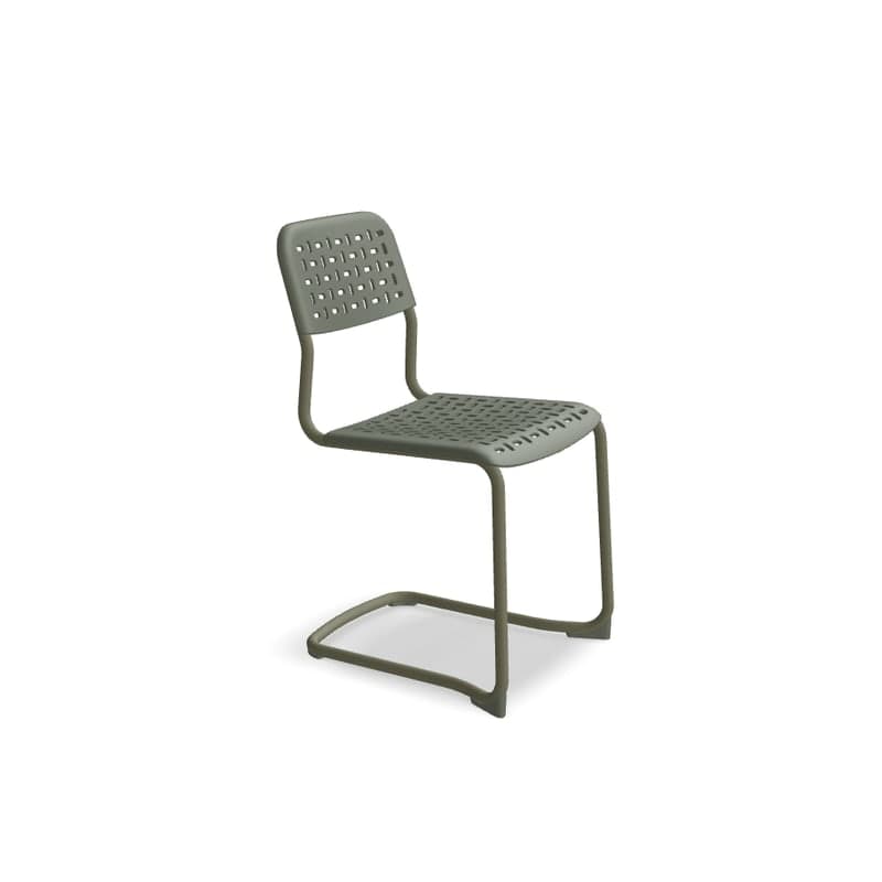 Chaise TUBE base luge - olive