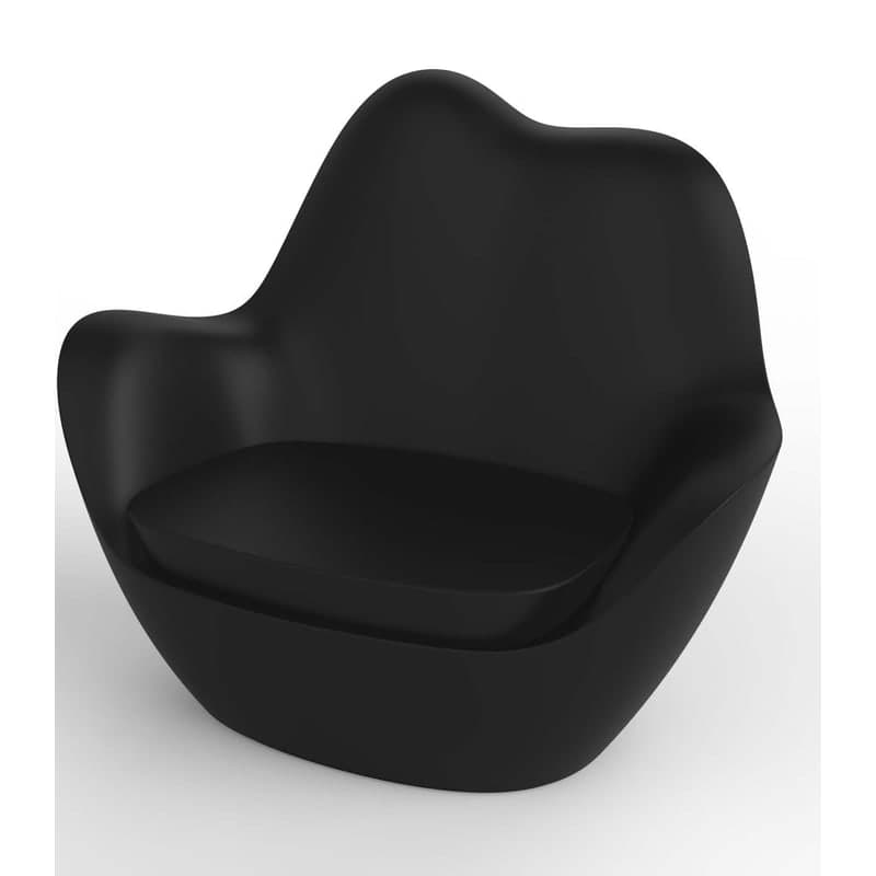 Fauteuil lounge in & out SABINAS  - noir