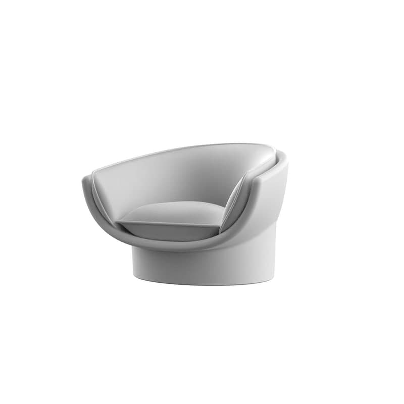Fauteuil lounge LUNA - Blanc