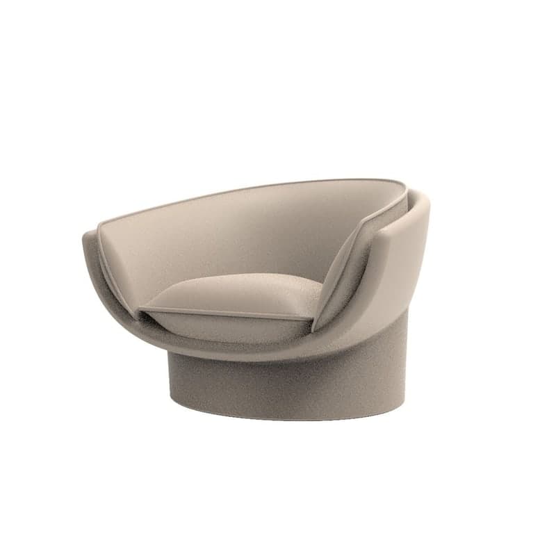 Fauteuil lounge LUNA - Crème
