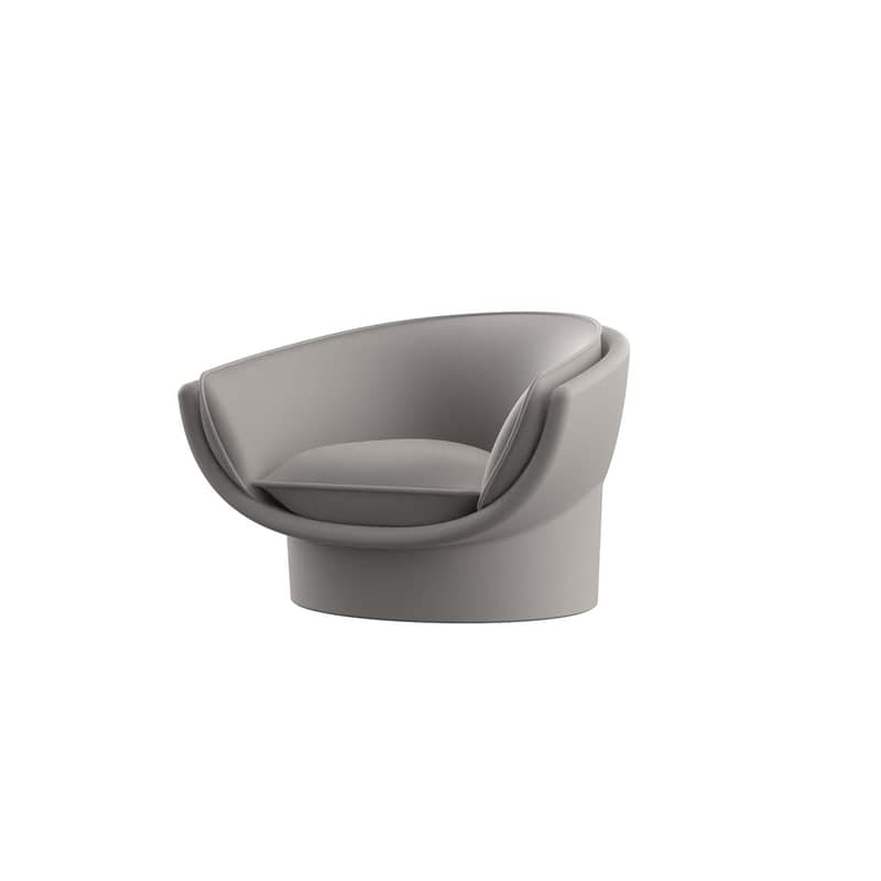 Fauteuil lounge LUNA - Ecru