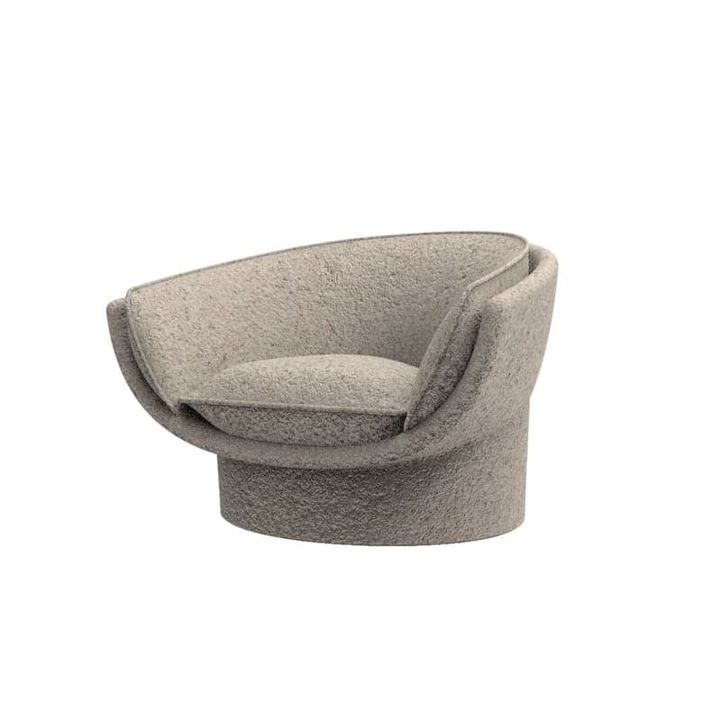 Fauteuil lounge LUNA - Granit crème