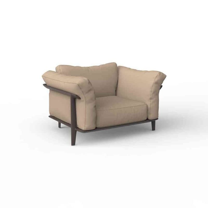 Fauteuil lounge PASADENA - brown