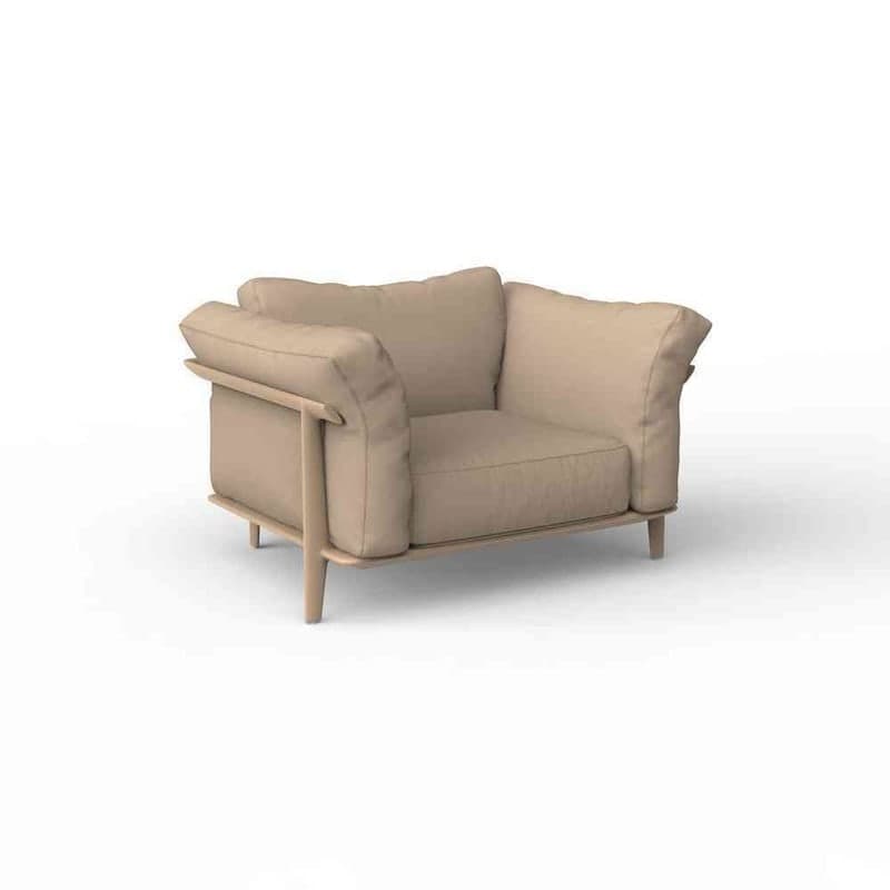 Fauteuil lounge PASADENA - camel
