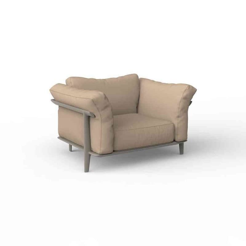 Fauteuil lounge PASADENA - tortora