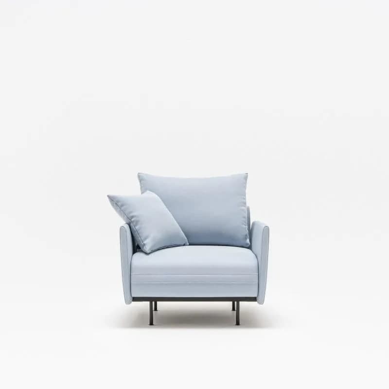 Fauteuil lounge pieds métal LOTUS