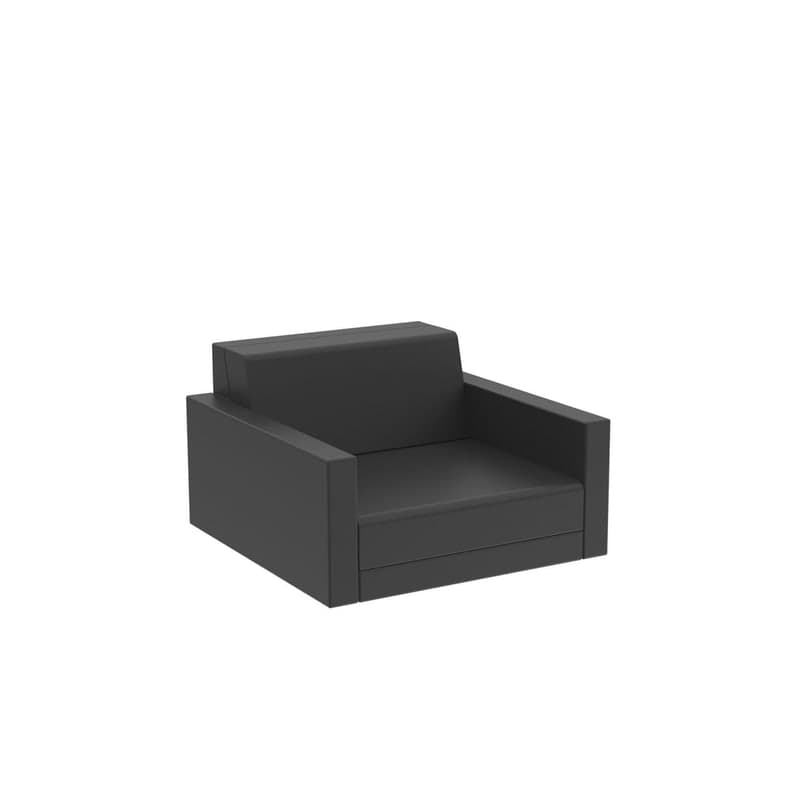 Fauteuil lounge PIXEL - Anthracite