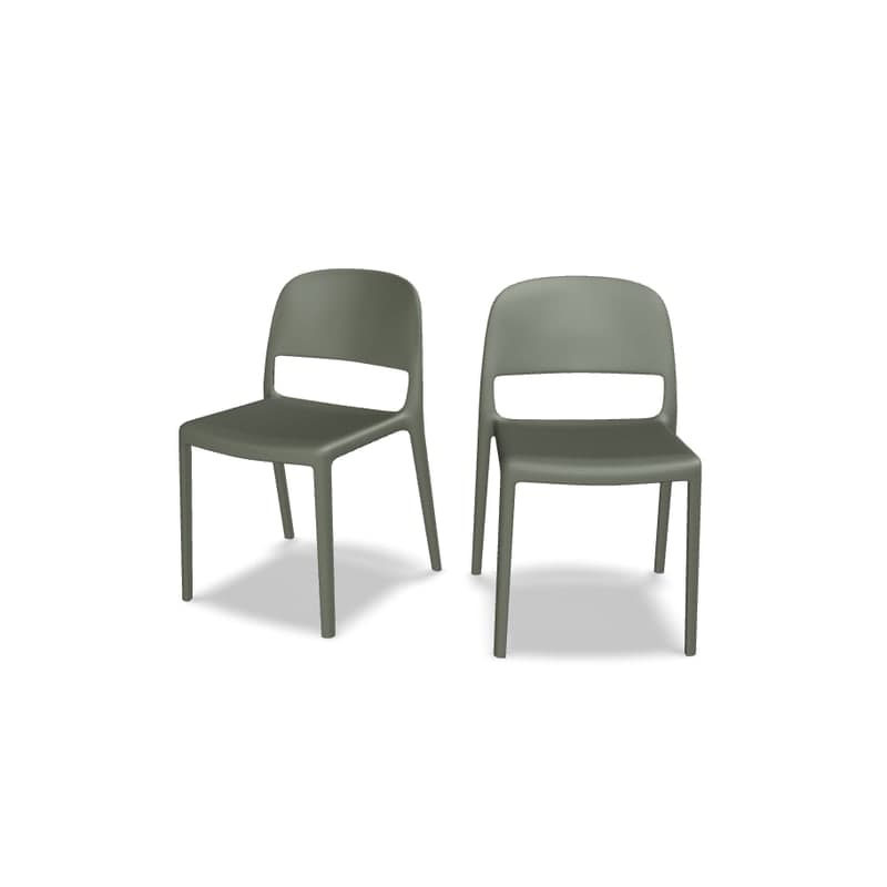 Lot de 2 chaises BLENDY - olive