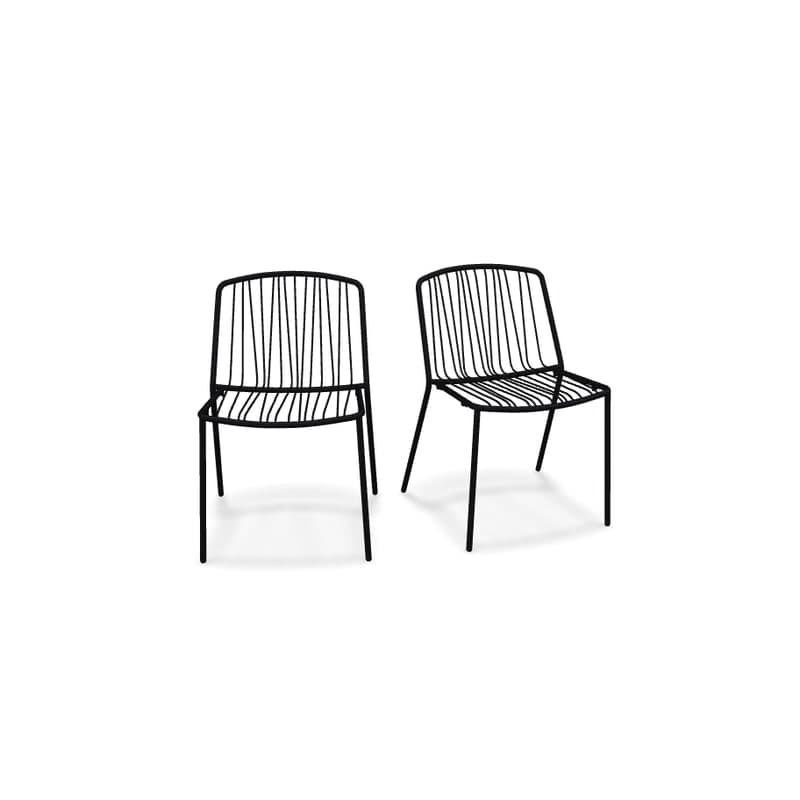 Lot de 2 chaises in & out BRIS - noir