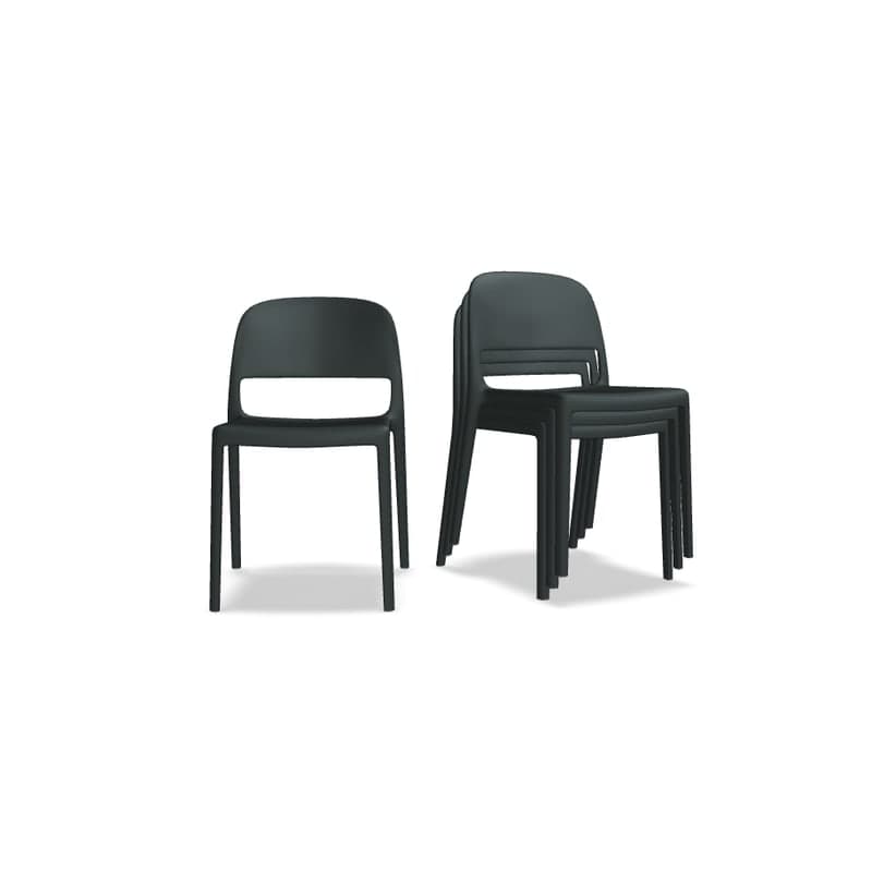 Lot de 4 chaises BLENDY - anthracite