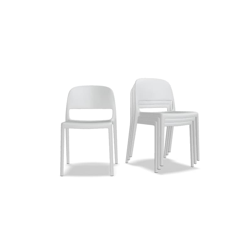 Lot de 4 chaises BLENDY - blanc