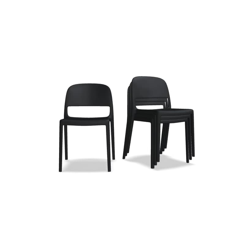 Lot de 4 chaises BLENDY - noir