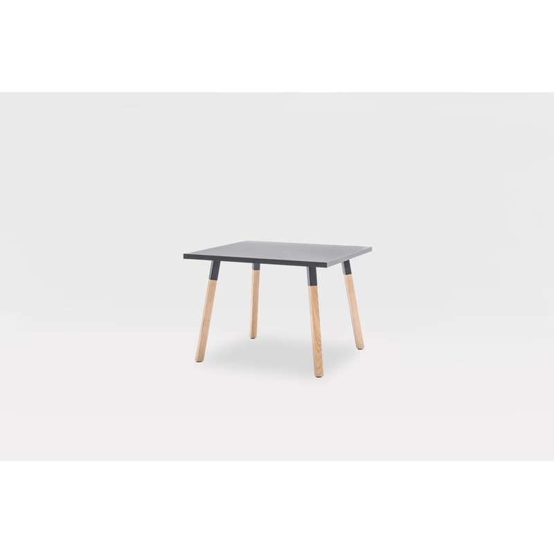 Table basse pieds bois Ogi W - MDD