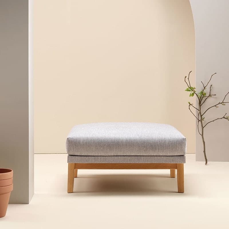 Pouf design pied en bois PAUSA
