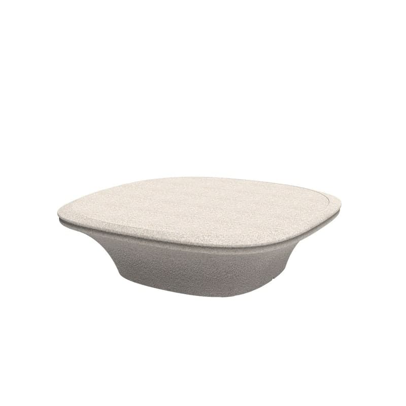 Table basse design UFO - écru granit