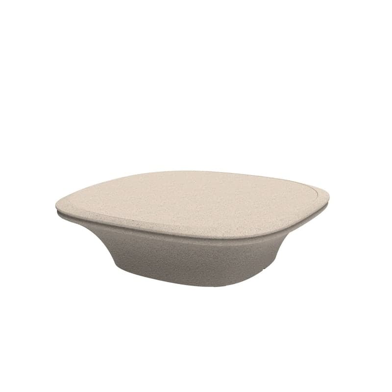 Table basse design UFO - granit crème