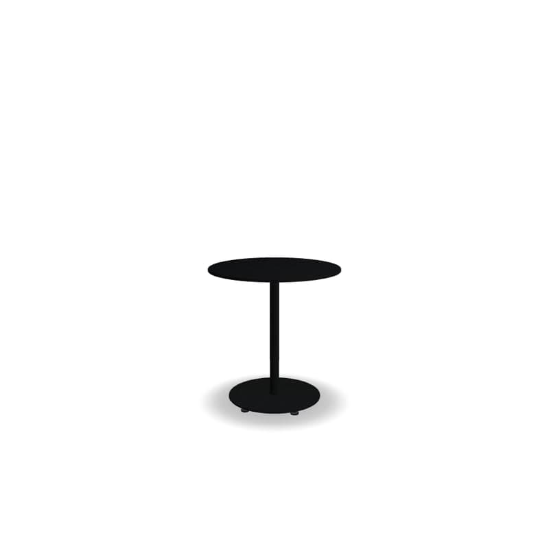 Table de café ronde 70x70 BOLT - noir
