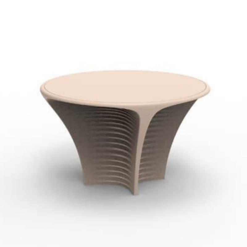 Table design in & out BIOPHILIA  - crème