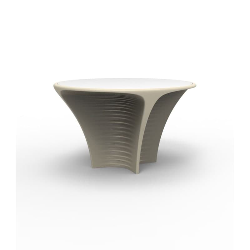 Table design in & out BIOPHILIA  - écru