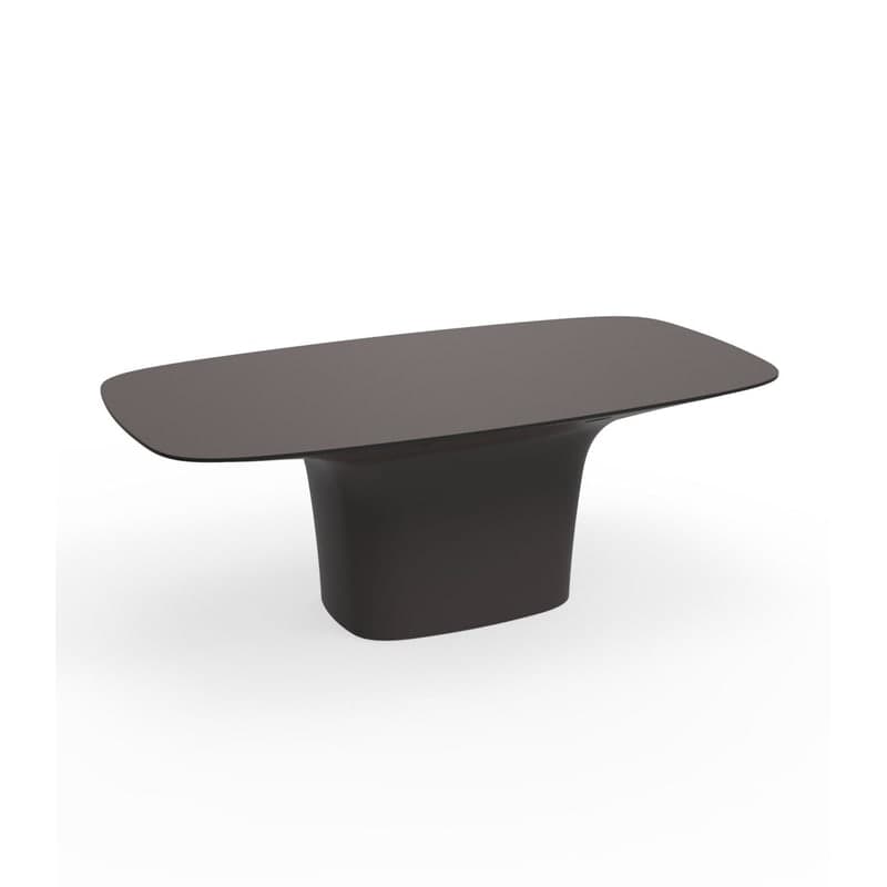 Table design in & out UFO - marron