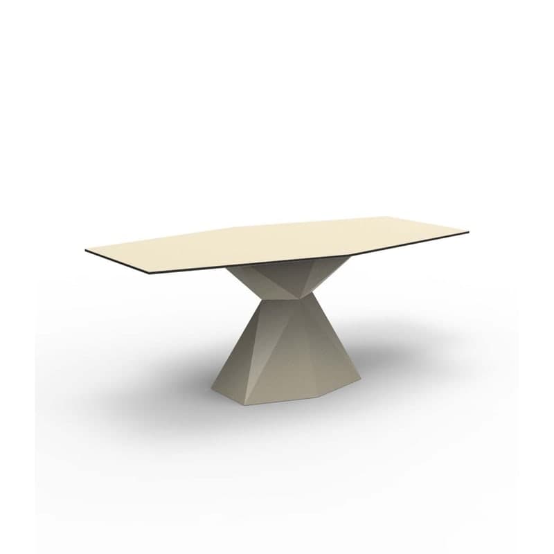 Table design in & out VERTEX - crème