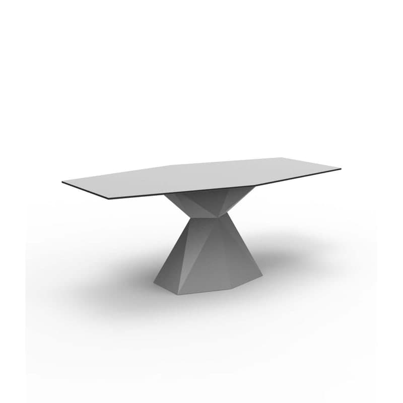 Table design in & out VERTEX - gris