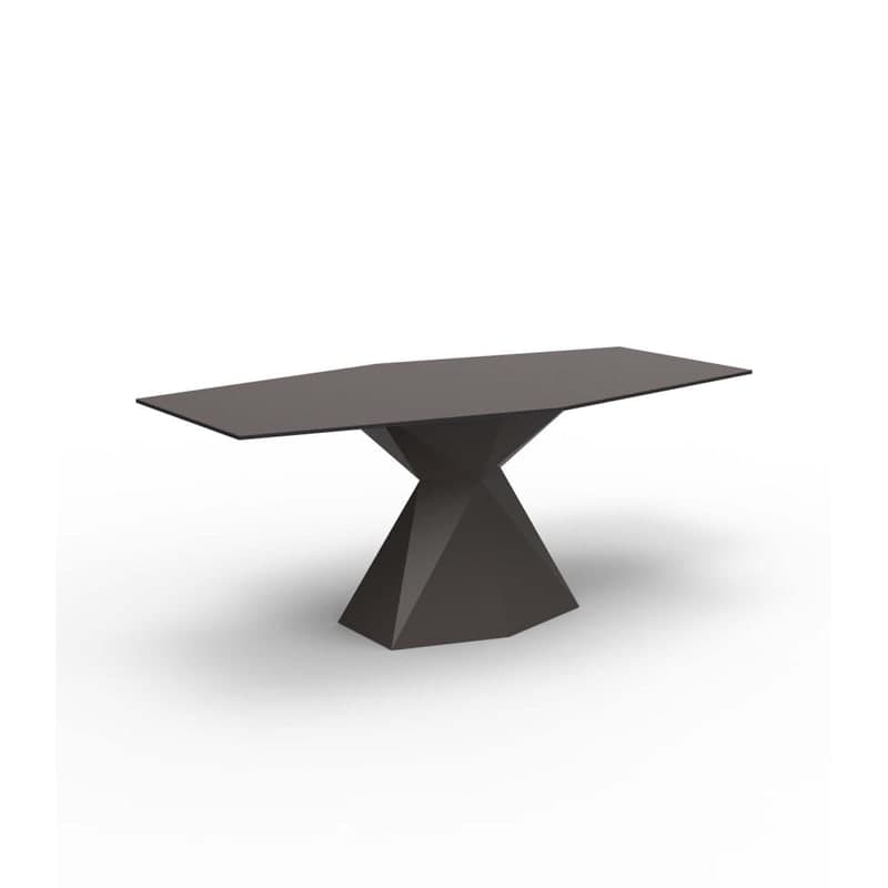 Table design in & out VERTEX - marron