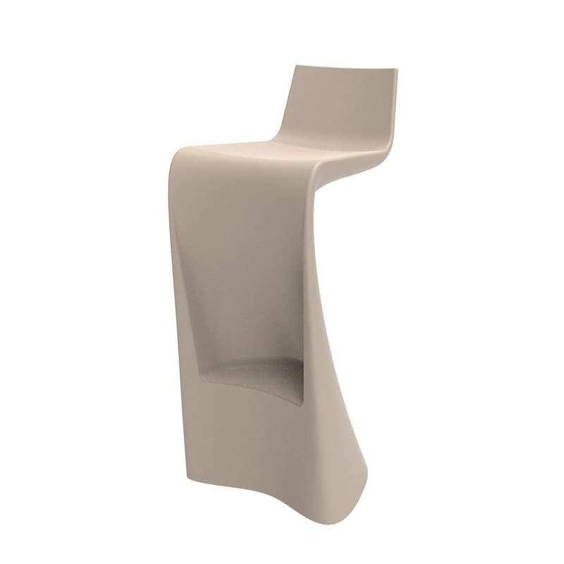 Tabouret de bar design WING - écru