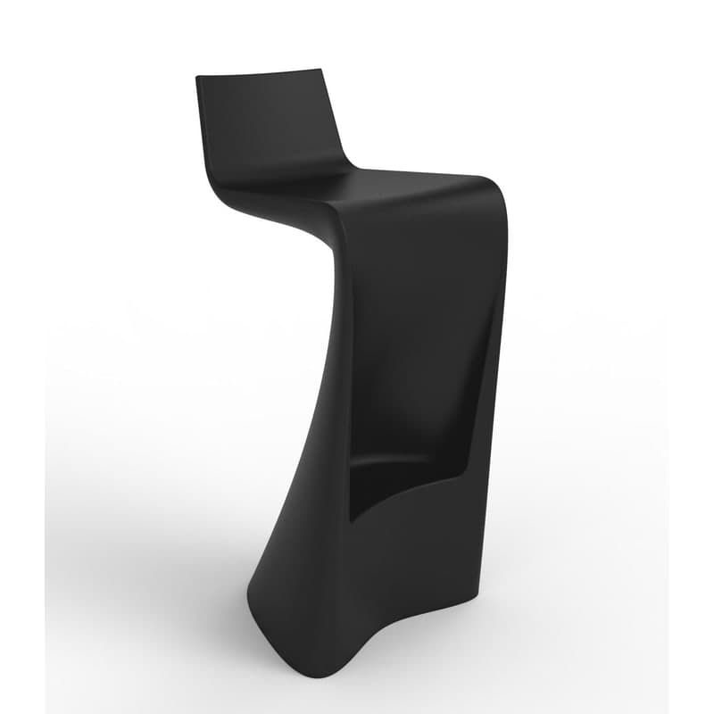 Tabouret de bar design WING - noir