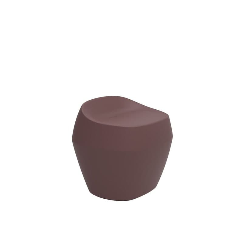 Tabouret design in & out NOMA - grenat