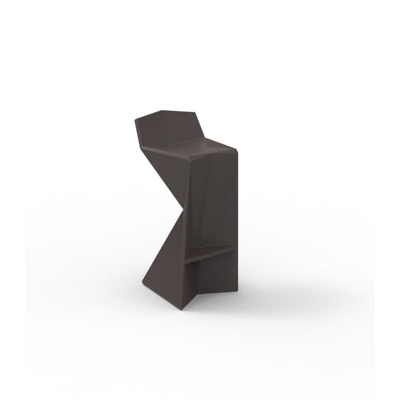 Tabouret haut in & out VERTEX - marron