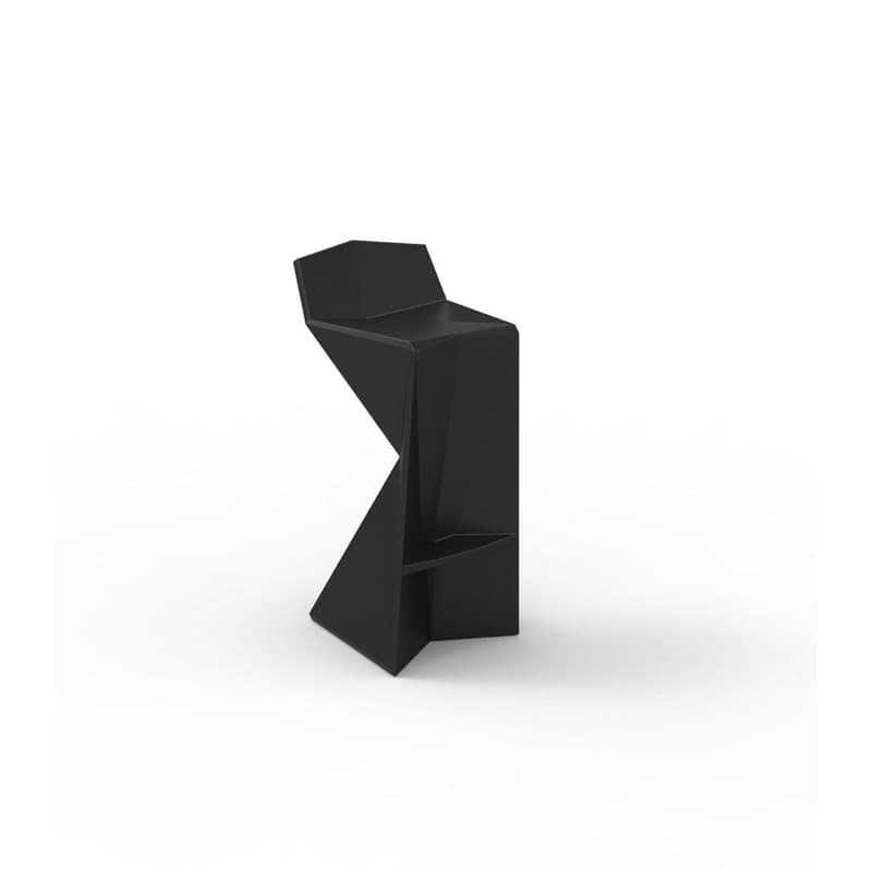 Tabouret haut in & out VERTEX - noir