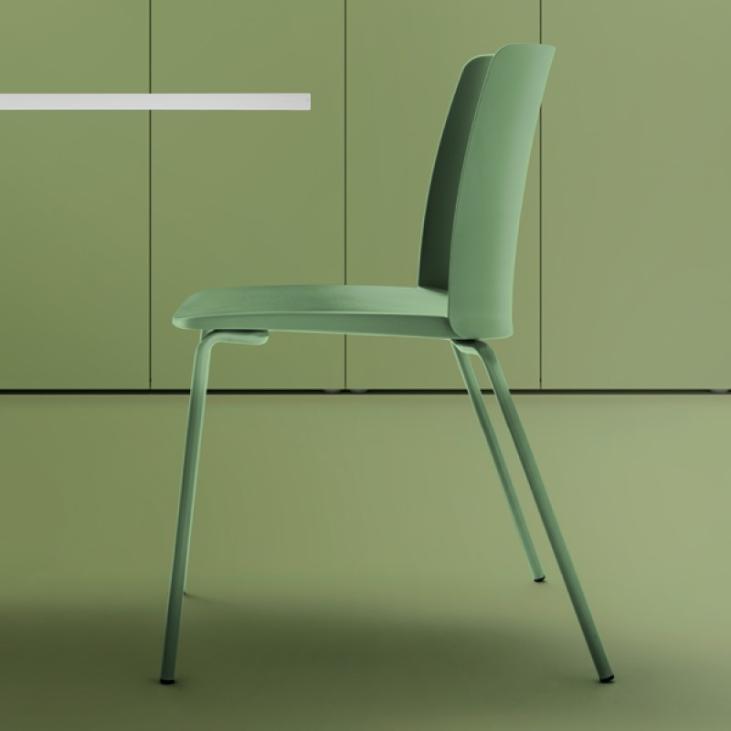 Chaise polyvalente DAISY de Bralco coloris Vert